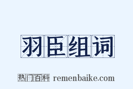 羽臣组词是什么意思的图片